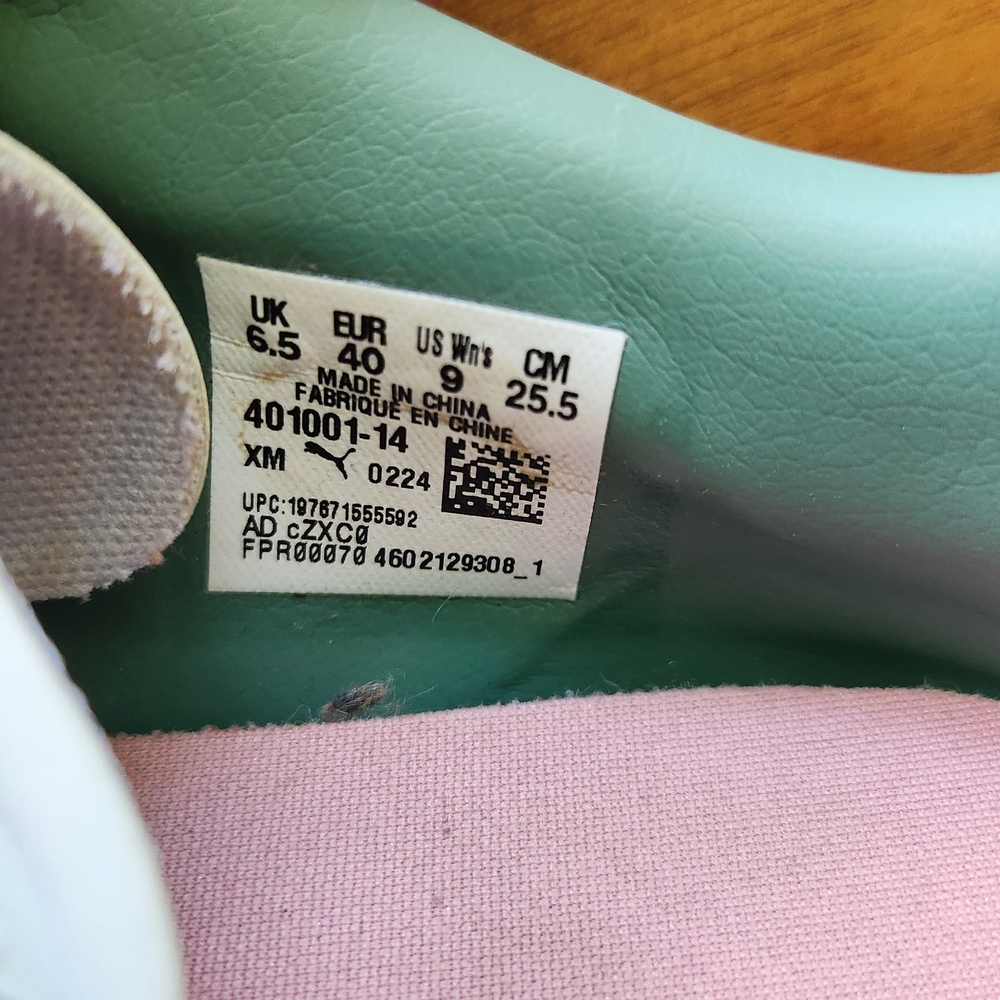 Puma Teal and Pink Women's Sneakers - Picture 4 of 5